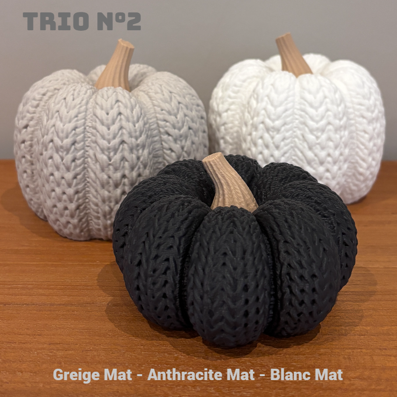 Citrouilles Tricotées en TRIO