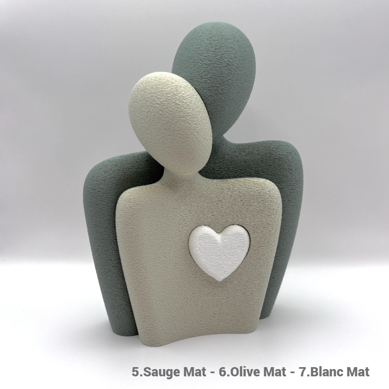 Couple amoureux avec coeur