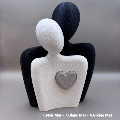 Couple amoureux avec coeur