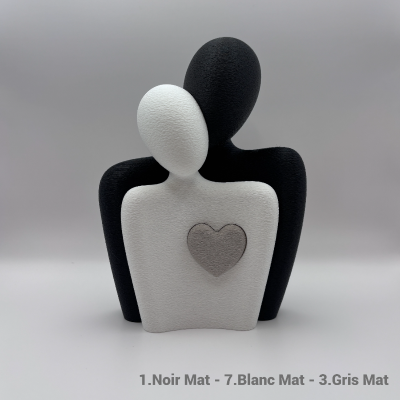 Couple amoureux avec coeur